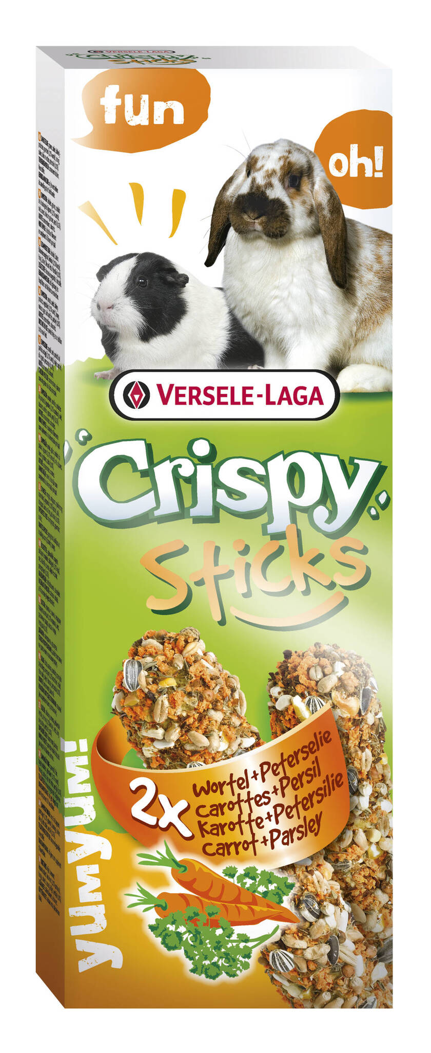 1 (3) Crispy Sticks Carrot & Parsley Versele-Laga - Image 1