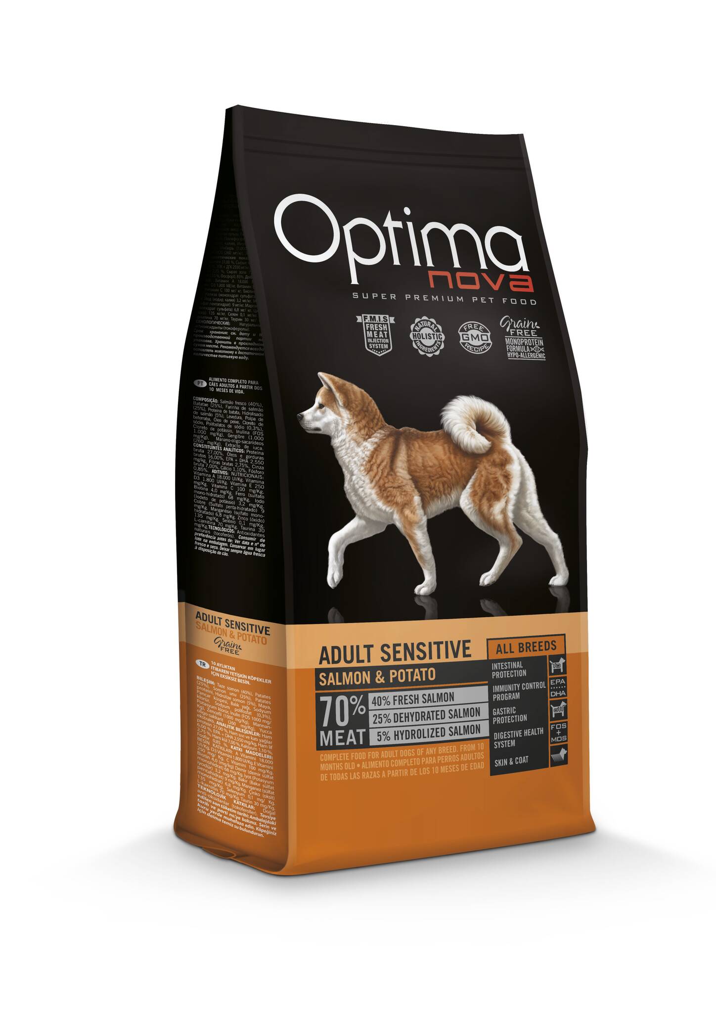 1 (4) Optima Nova ADULT SENSITIVE SALMON & POTATO - Image 1