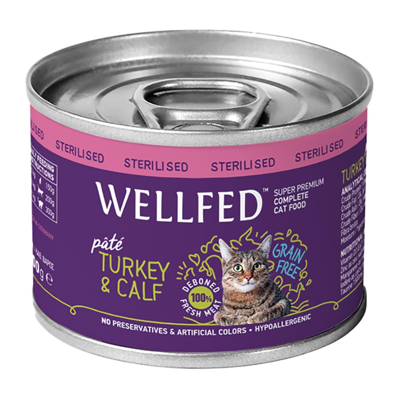 0023056_1709133049_1 Wellfed Sterilised Γαλοπούλα & Μοσχάρι σε Πατέ - Image 1