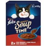 FELIX® Soup Time Πολυσυσκευασία με Βοδινό, Κοτόπουλο και Αρνί