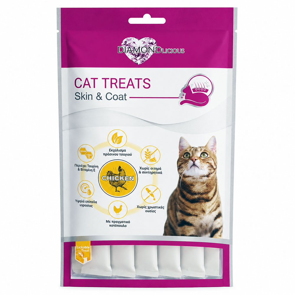 74574445 Diamondlicious Cat Treats Skin & Coat Chicken - Image 1