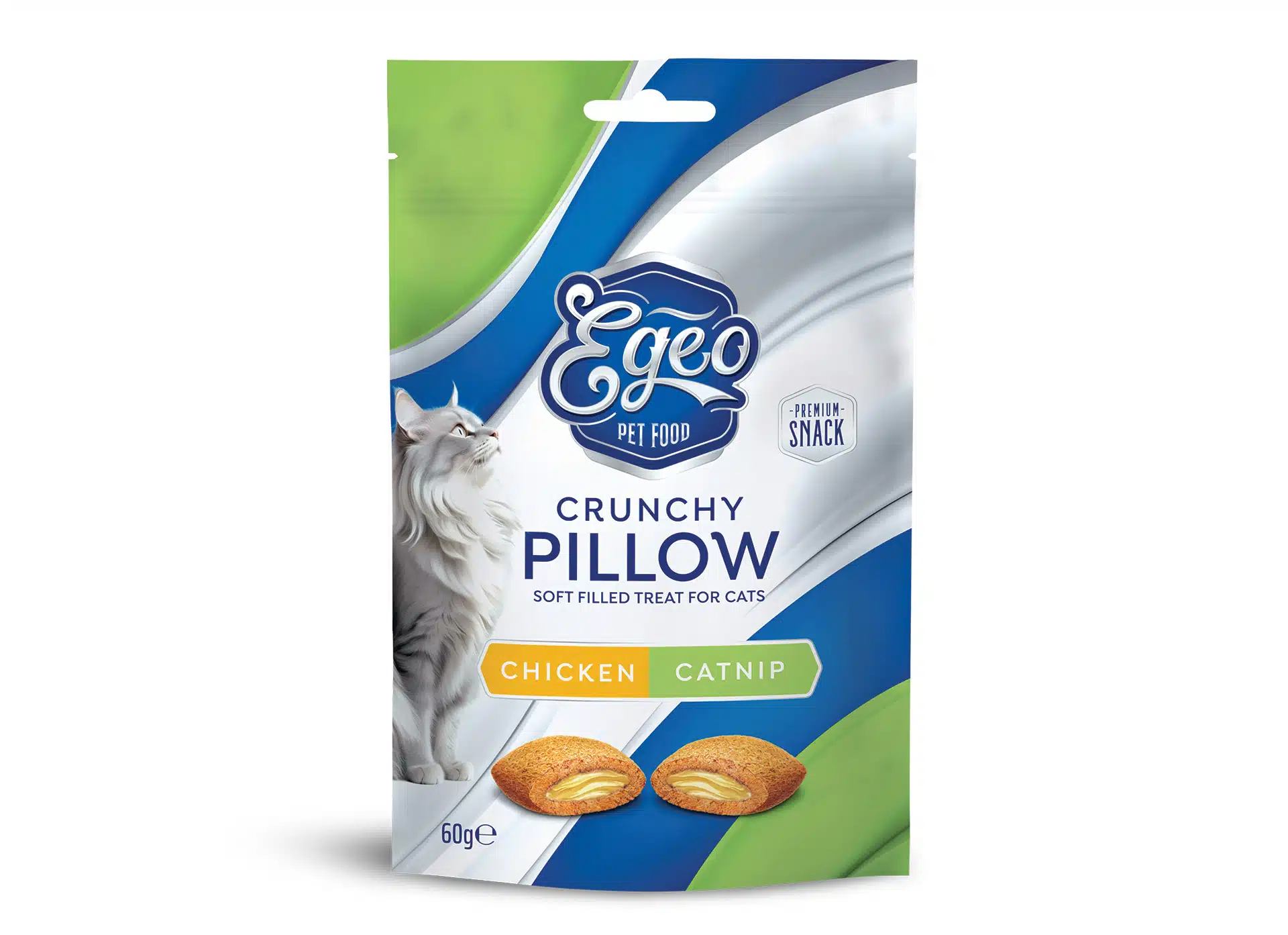 EG515 Egeo Crunchy Pillow Chicken Catnip - Image 1