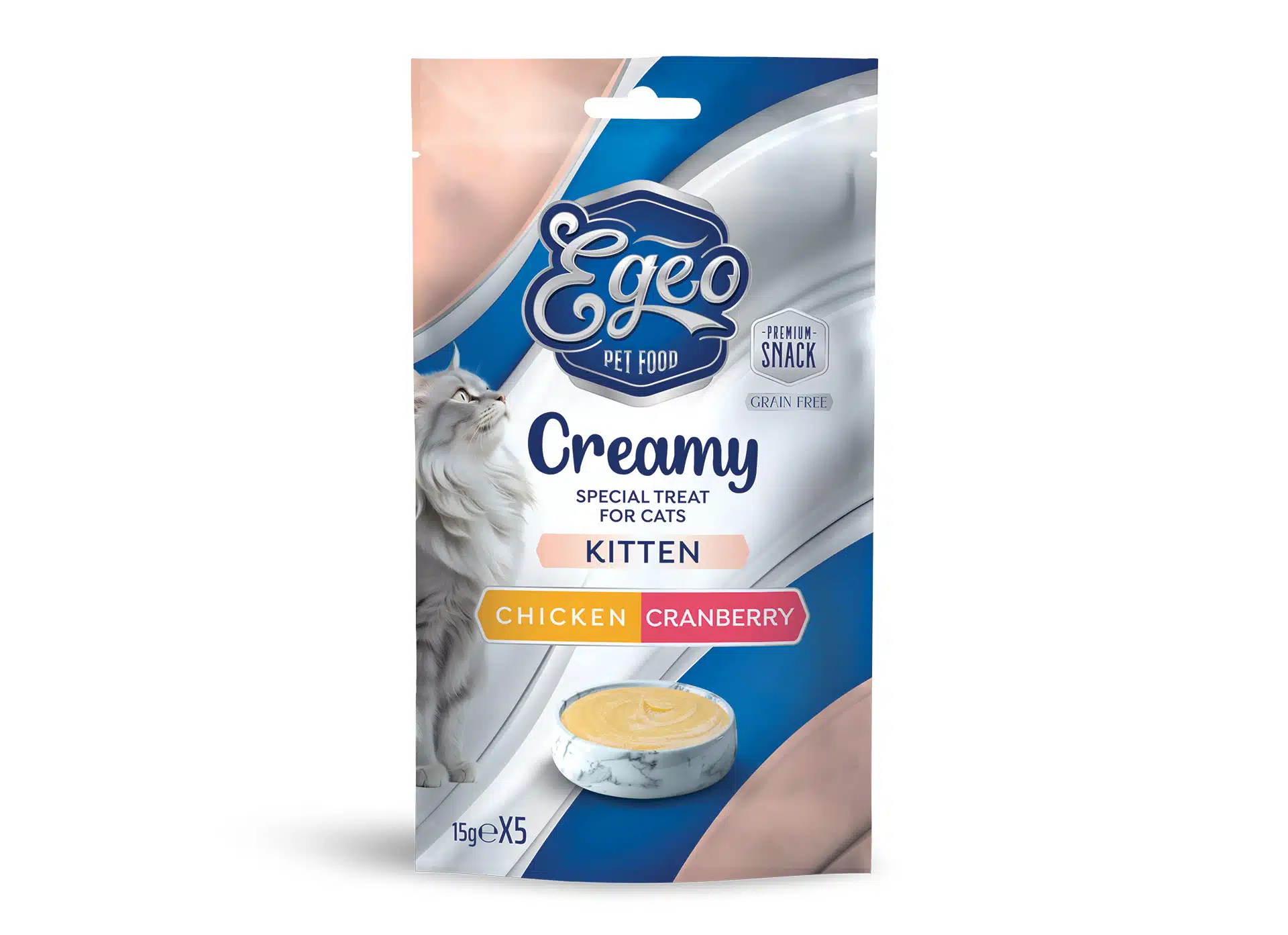 EG524 Egeo Creamy Kitten Chicken Cranberry - Image 1