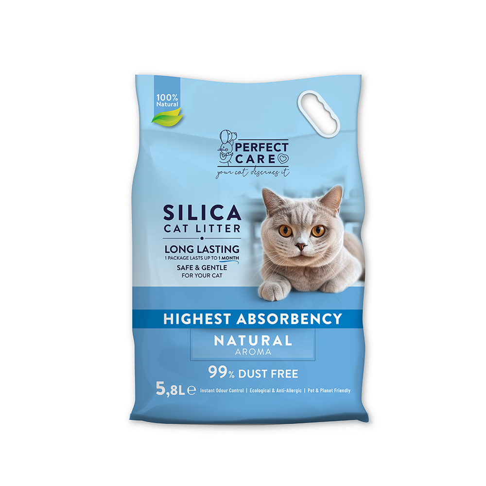 Blank Foil Or Paper Food Sachet Bag Pack Perfect Care Cat Silica Litter Natural - Image 1